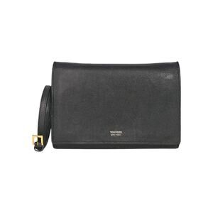 Tom Ford Aube Black Leather Crossbody Clutch Wallet Bag Black - $1800